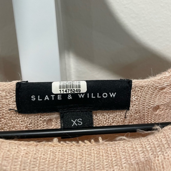 Slate & Willow Blush Ruffle Sweater Size XS - Picture 3 of 8